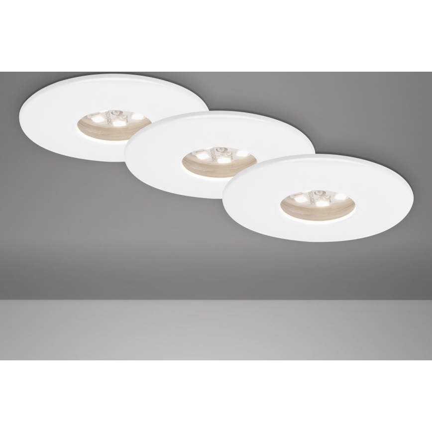 Briloner 7240-036 -SÆT 3x LED indbygningslampe til badeværelse ATTACH LED/1,8W/230V IP44 hvid