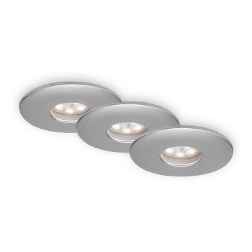 Briloner 7240-039 - SÆT 3x LED indbygningslampe til badeværelse LED/1,8W/230V IP44