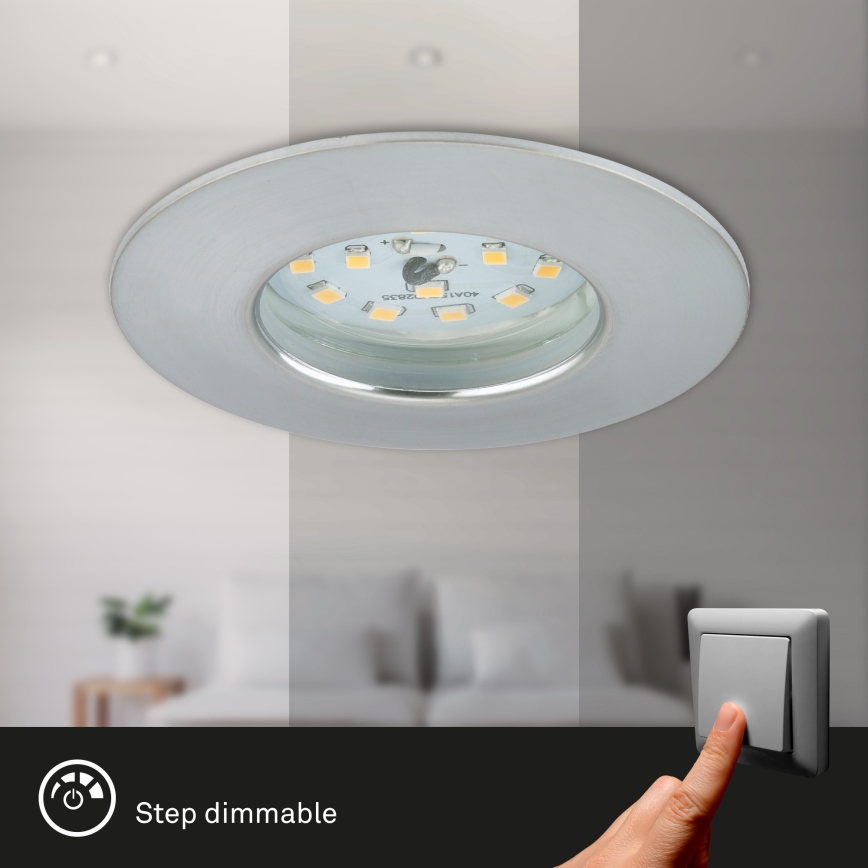 Briloner 7295-019 - LED indbygningslampe til badeværelse dæmpbar ATTACH LED/6,5W/230V IP44