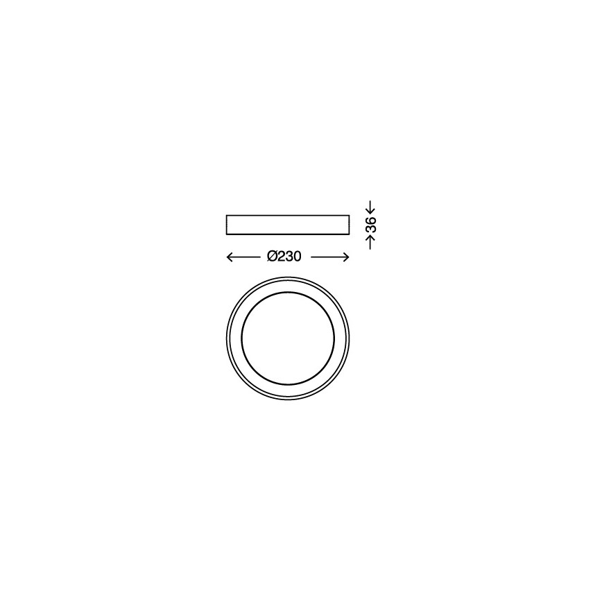 Briloner 7300-016 - LED loftsbelysning LED/18W/230V