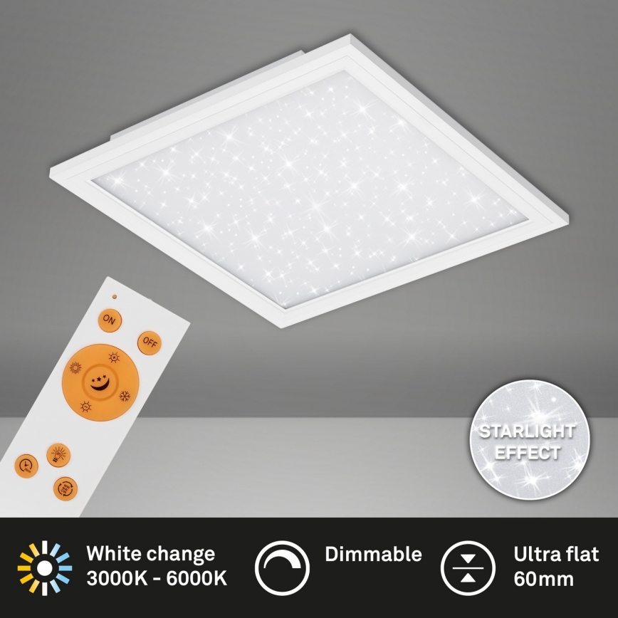 Briloner 7302-016 - LED loftlampe dæmpbar STARRY SKY LED/23W/230V 3000-6000K + fjernbetjening