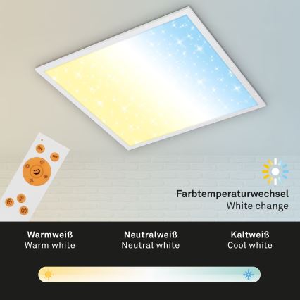 Briloner 7303-016 - LED loftlampe dæmpbar STARRY SKY LED/36W/230V 3000-6000K + fjernbetjening