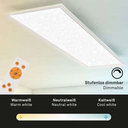 Briloner 7304-016 - LED loftlampe dæmpbar STARRY SKY LED/36W/230V 3000-6000K + fjernbetjening