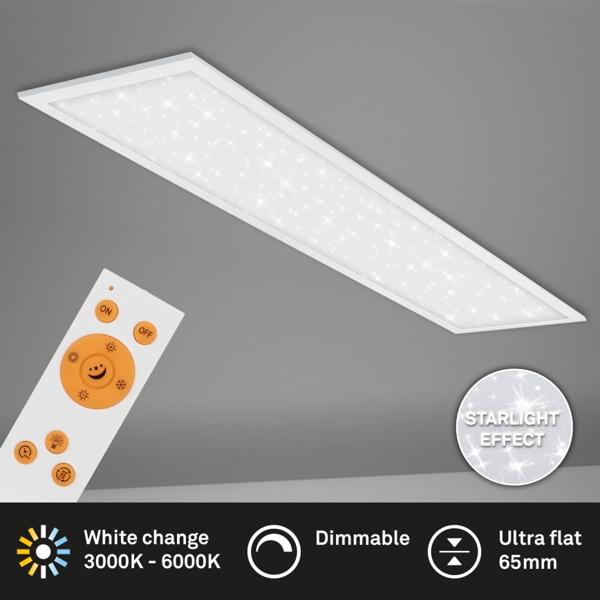 Briloner 7304-016 - LED loftlampe dæmpbar STARRY SKY LED/36W/230V 3000-6000K + fjernbetjening