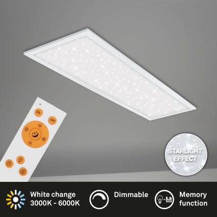 Briloner 7308-016 - LED loftlampe dæmpbar STARRY SKY LED/24W/230V 3000-6000K + fjernbetjening