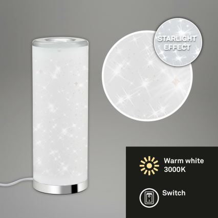 Briloner 7332-018 - LED bordlampe STARRY SKY 1xGU10/5W/230V hvid