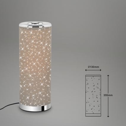 Briloner 7334-011 - LED bordlampe STARRY SKY 1xGU10/5W/230V brun
