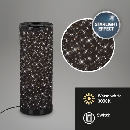 Briloner 7334-015 - LED bordlampe STARRY SKY 1xGU10/5W/230V sort