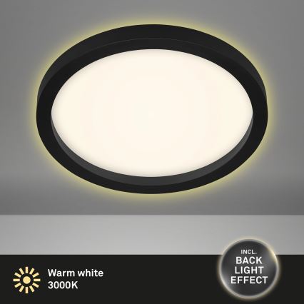Briloner 7361-015 - LED loftlampe CADRE LED/18W/230V diam. 29,7 cm sort