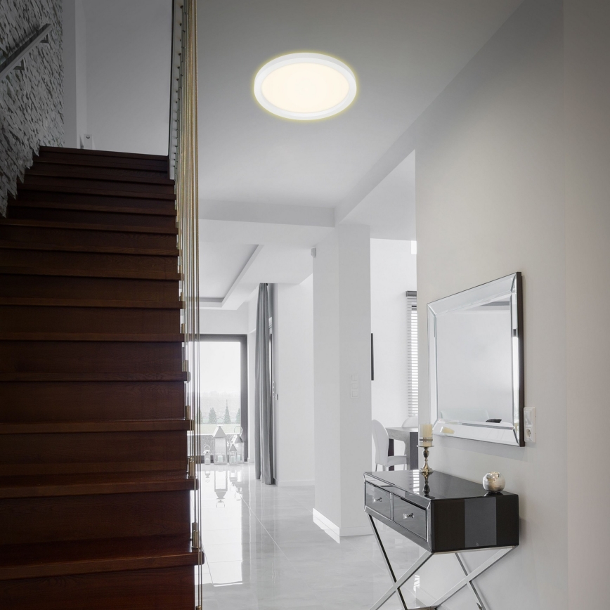 Briloner 7361-016 - LED loftlampe CADRE LED/18W/230V diam. 29,7 cm hvid