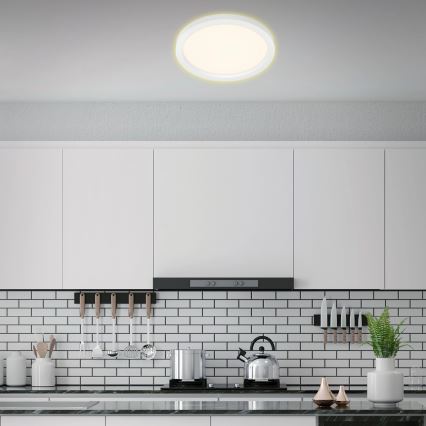 Briloner 7361-016 - LED loftlampe CADRE LED/18W/230V diam. 29,7 cm hvid