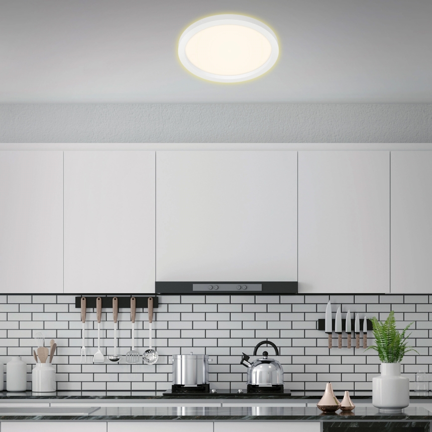 Briloner 7361-016 - LED loftlampe CADRE LED/18W/230V diam. 29,7 cm hvid