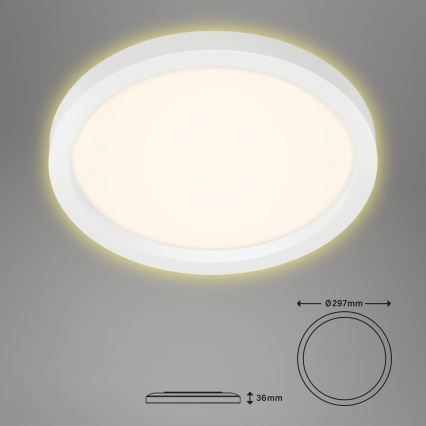 Briloner 7361-016 - LED loftlampe CADRE LED/18W/230V diam. 29,7 cm hvid