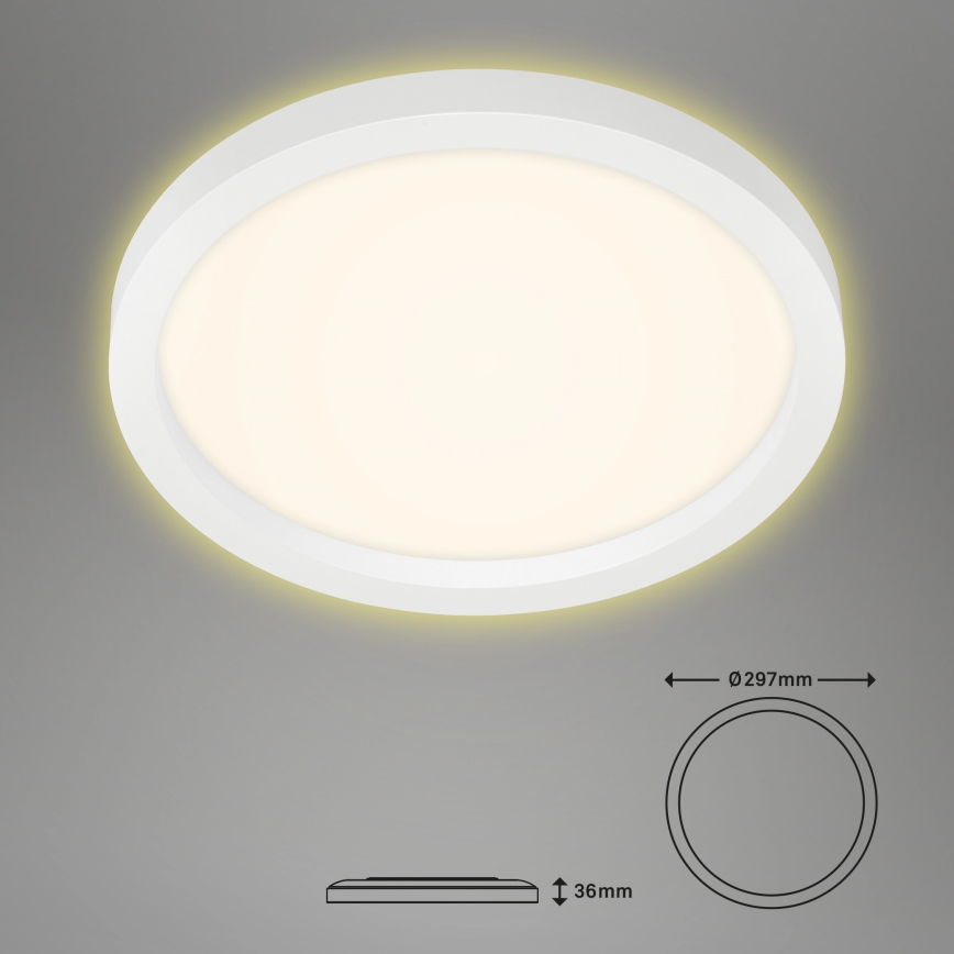 Briloner 7361-016 - LED loftlampe CADRE LED/18W/230V diam. 29,7 cm hvid