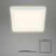 Briloner 7362-016 - LED loftlampe CADRE LED/18W/230V 29,6x29,6 cm hvid