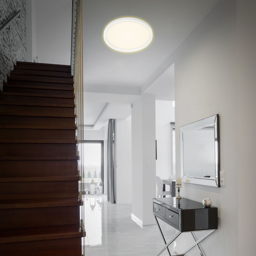 Briloner 7363-016 - LED loftlampe CADRE LED/22W/230V diam. 42,5 cm hvid