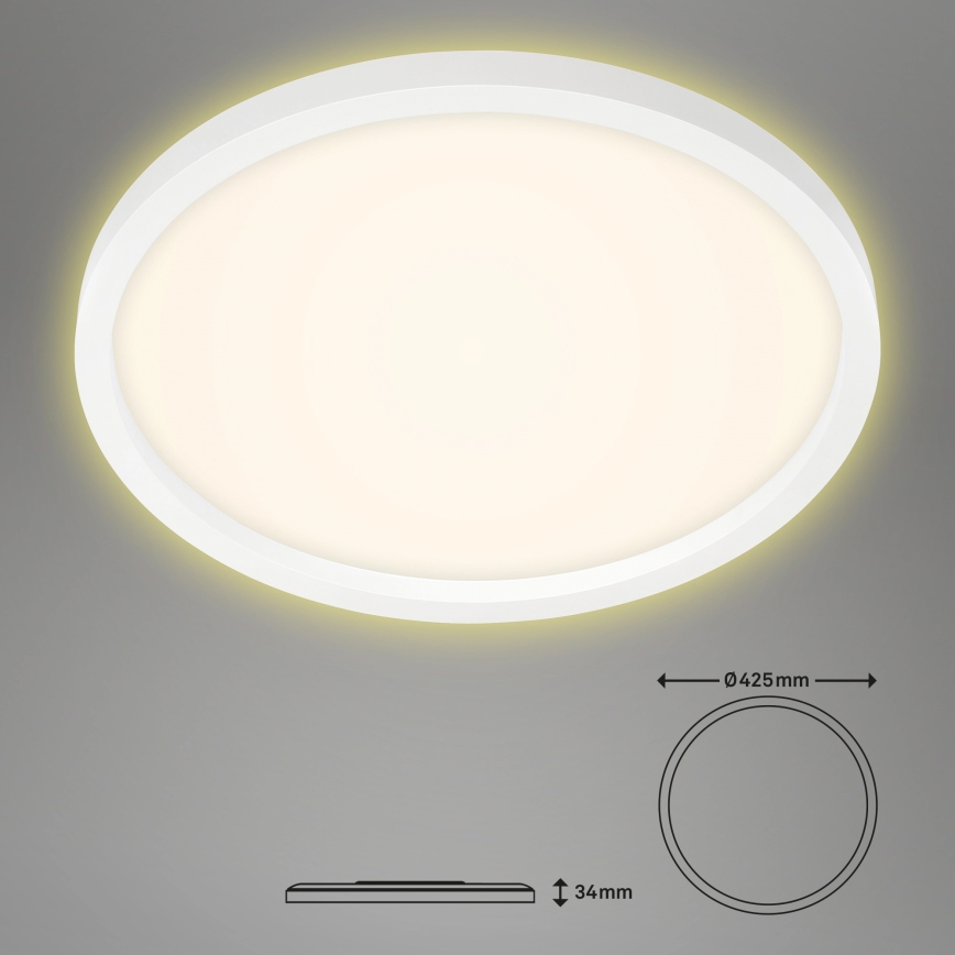 Briloner 7363-016 - LED loftlampe CADRE LED/22W/230V diam. 42,5 cm hvid