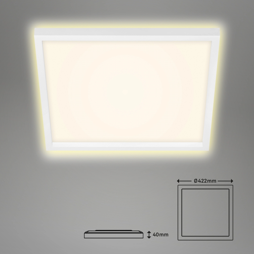 Briloner 7364-016 - LED loftlampe CADRE LED/22W/230V 42,2x42,2 cm hvid