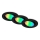 Briloner 7373-035 - 3x LED indbygningslampe m. RGB-faarver dæmpbar LED/4,9W/230V Wi-Fi Tuya + fjernbetjening
