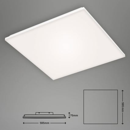 Briloner 7376-216 - LED overflademonteret panel rammeløst LED/38W/230V 59,5x59,5 cm 4000K