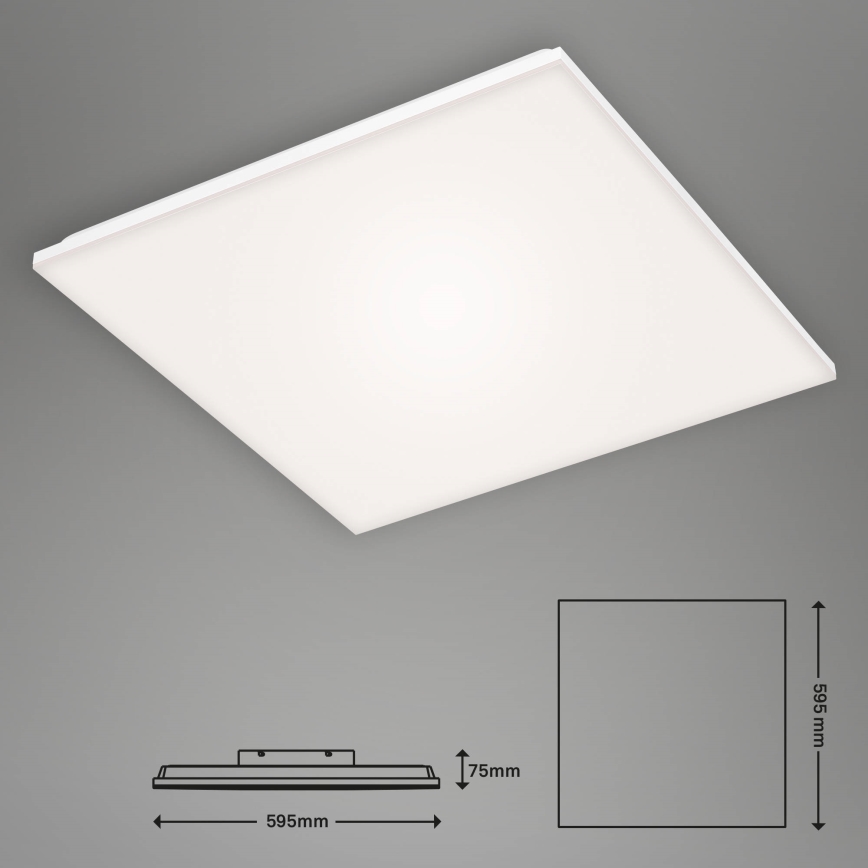 Briloner 7376-216 - LED overflademonteret panel rammeløst LED/38W/230V 59,5x59,5 cm 4000K