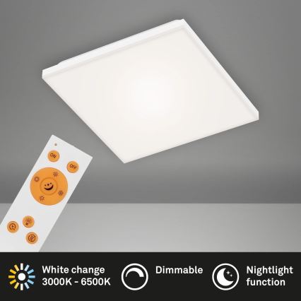 Briloner 7378-016 - LED panel dæmpbart LED/12W/230V 3000/4000/6500K + fjernbetjening