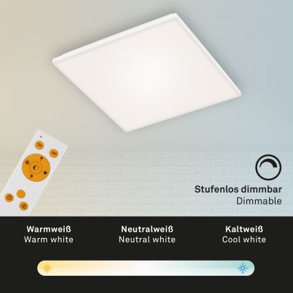 Briloner 7378-116 - LED loftlampe dæmpbar FRAMELESS LED/24W/230V 3000-6500K + fjernbetjening