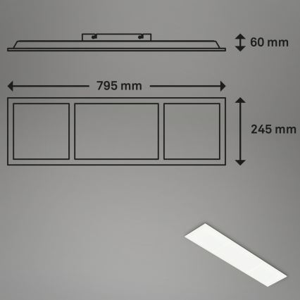 Briloner 7388-016 - Loftlampe m. RGBW-farver dæmpbar LED/24W/230V 3000-6500K + fjernbetjening