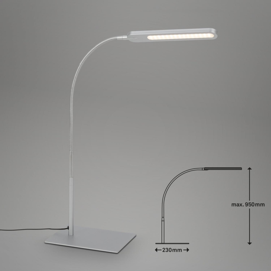 Briloner 7389-014 - LED Dæmpbar touch-funktion flexible bordlampe SERVO LED/8W/230V 3000/4000/6500K