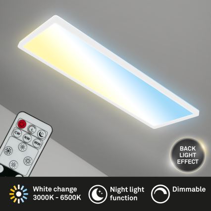 Briloner 7403-016 - LED loftlampe dæmpbar SLIM LED/23W/230V 2700-6500K + fjernbetjening