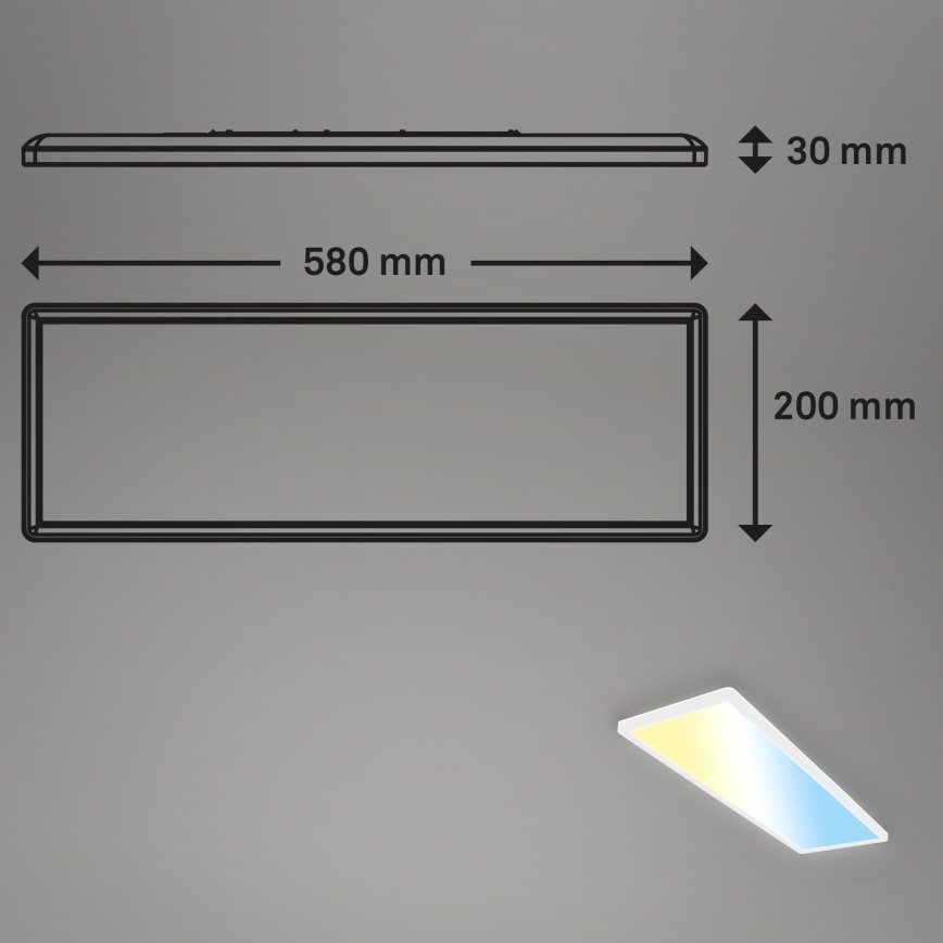 Briloner 7403-016 - LED loftlampe dæmpbar SLIM LED/23W/230V 2700-6500K + fjernbetjening