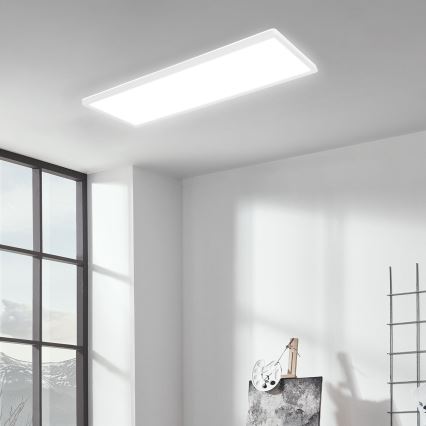 Briloner 7404-016 - Dæmpbar RGBW LED overflademonteret panel LED/22W/230V 4000K + fjernbetjening