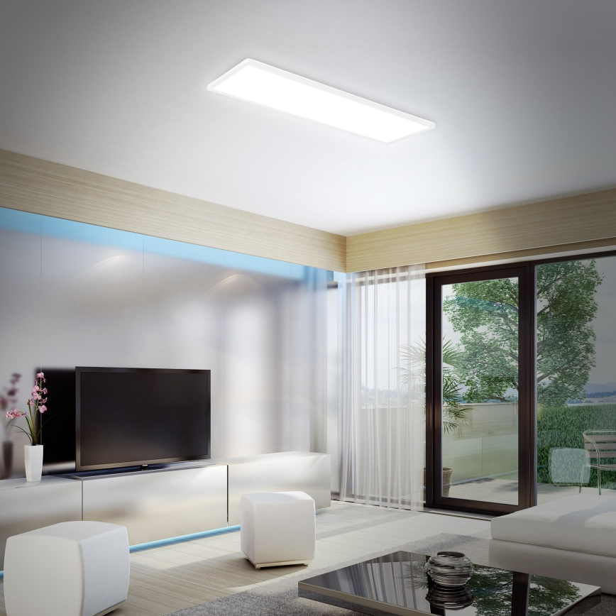 Briloner 7404-016 - Dæmpbar RGBW LED overflademonteret panel LED/22W/230V 4000K + fjernbetjening