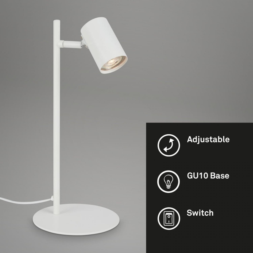 Briloner 7408-016 - Bordlampe RETRO 1xGU10/9W/230V hvid