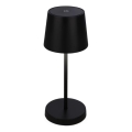 Briloner 7423015 - LED Dæmpbar Genopladelig Udendørs Bordlampe LED/2,6W/5V IP44 2000 mAh Sort