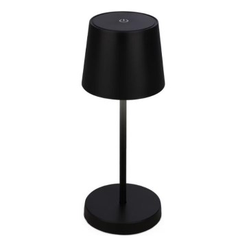 Briloner 7423015 - LED Dæmpbar Genopladelig Udendørs Bordlampe LED/2,6W/5V IP44 2000 mAh Sort