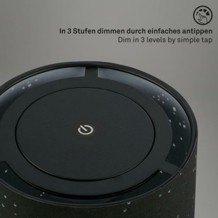 Briloner 7449-015 - Udendørs LED lampe m. touch-funktion dæmpbar STARRY SKY LED/3W/5V IP44 sort