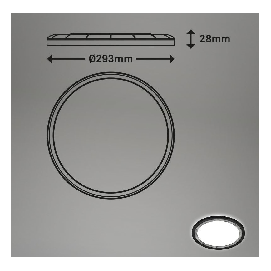 Briloner 7454-414 - LED loftlampe DECO LED/18W/230V