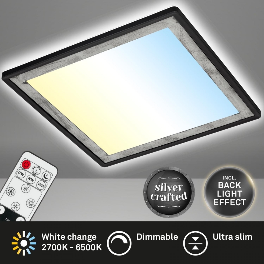 Briloner 7459-414 - LED loftlampe dæmpbar SLIM LED/22W/230V 2700-6500K + fjernbetjening