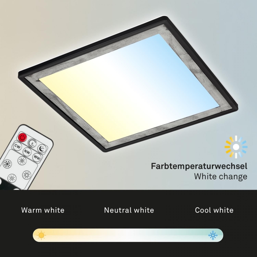 Briloner 7459-414 - LED loftlampe dæmpbar SLIM LED/22W/230V 2700-6500K + fjernbetjening