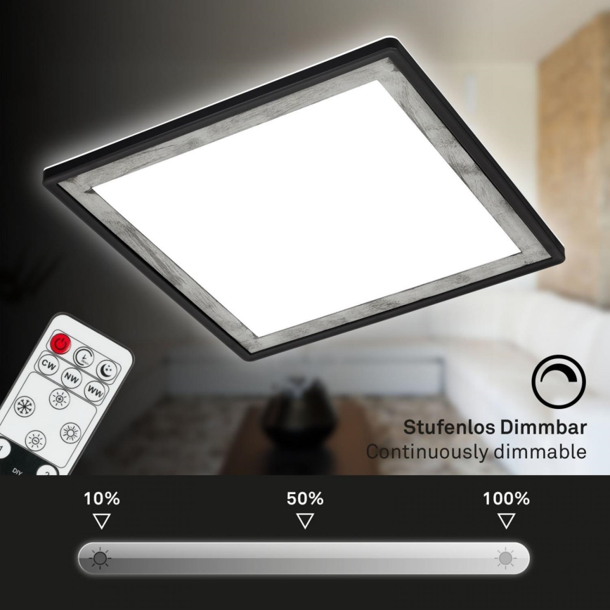 Briloner 7459-414 - LED loftlampe dæmpbar SLIM LED/22W/230V 2700-6500K + fjernbetjening
