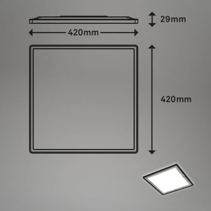 Briloner 7459-414 - LED loftlampe dæmpbar SLIM LED/22W/230V 2700-6500K + fjernbetjening