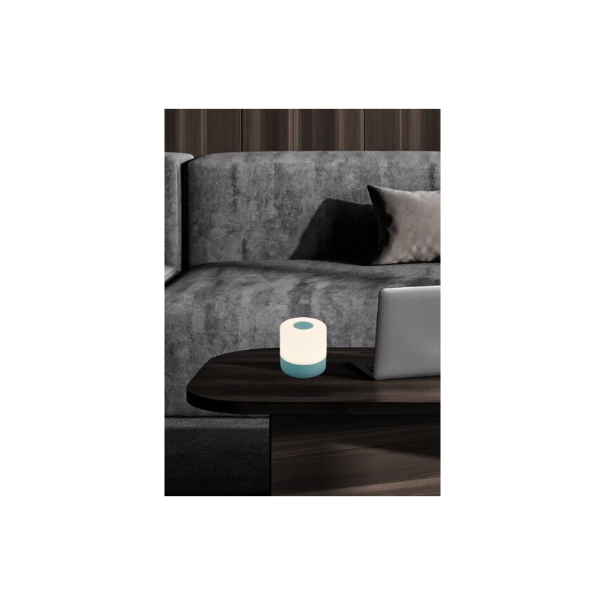Briloner 7461010 - Udendørs LED bordlampe dæmpbar og genopladelig LED/2W/5V IP44 1200 mAh blå
