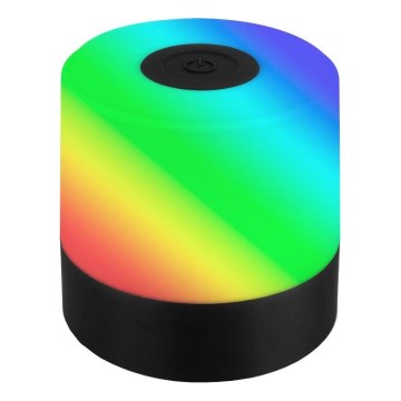 Briloner 7462015 - Udendørs LED bordlampe m. RGB-farver genopladelig LED/1,5W/5V IP44 sort