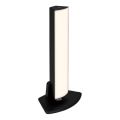 Briloner 7474-015 - LED dæmpbar touch genopladelig udendørs bordlampe 2-i-1 LED/7W/5V 2x2200 mAh USB 3000K IP44 sort