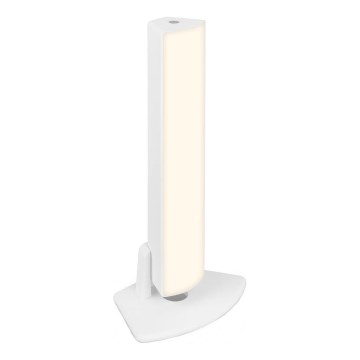 Briloner 7474-016 - Udendørs LED bordlampe m. touch-funktion 2-i-1 dæmpbar og genopladelig LED/7W/5V 2x2200 mAh USB 3000K IP44 hvid