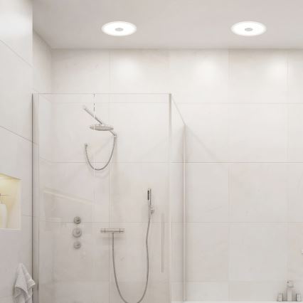 Briloner 7481019 - LED indbygningsarmatur til badeværelse LED/12W/230V 3000/4000/6500K IP44 hvid