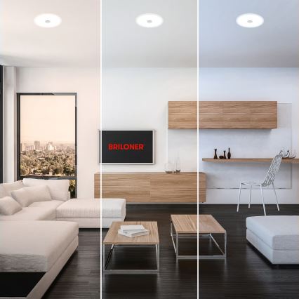 Briloner 7482019 - LED badeværelsesindbygningsarmatur LED/14W/230V 3000/4000/6500K IP44 hvid