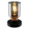 Briloner 7486015 - Bordlampe 1xE27/10W/230V sort