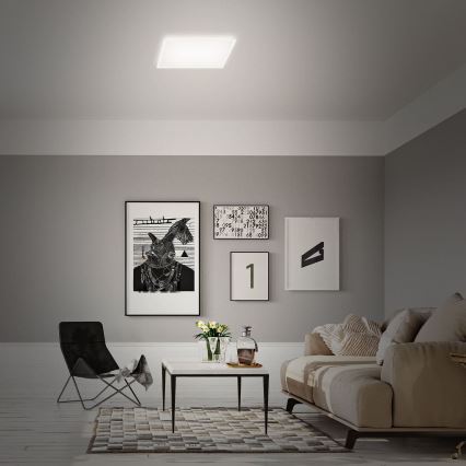 Briloner 7491-016 - LED RGBW dæmpbar loftlampe SMART LED/22W/230V 4000K 42x42 cm Wi‑Fi Tuya + fjernbetjening